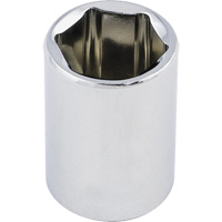 Regular Chrome Socket, 1/2", 3/8" Drive, 6 Points Cantin et fils