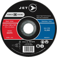 A60PX Power-Xtreme Cut-Off Wheel, 4-1/2" x 1/32", 7/8" Arbor, Type 1, 13300 RPM Cantin et fils