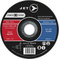 A46PX Power-Xtreme Cut-Off Wheel, 4-1/2" x 1/16", 7/8" Arbor, Type 1, 13300 RPM Cantin et fils