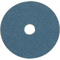 Disque de ponçage en fibre de r&eacute;sine, 7" dia., Grain Z24, Alumine de zirconium Cantin et fils