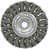 3K114 Unthreaded Knot Twisted Wire Wheel, 3-1/4" Dia., 0.014" Fill, 3/8"-1/2 Arbor Cantin et fils