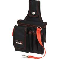 Petite poche pour technicien, Polyester balistique, Noir/Rouge Cantin et fils