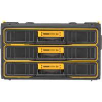 Unit&eacute; &agrave; trois tiroirs ToughSystem 2.0, 21-4/5" x 12-3/10" x 12-3/5", Noir/Jaune Cantin et fils