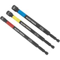 11-in-1 Impact-Rated Driver and Flip Socket 2-Piece Set, 1/4" Drive, 6-3/10" L, Magnetic Cantin et fils