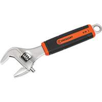 Adjustable Wrench, 6" L, 26 mm/1-4/5" Max Width, Chrome/Polished Cantin et fils