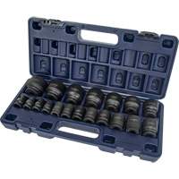 Jeu de douilles SAE, 19 Mcx, Chocs, Prise de 1/2" Cantin et fils