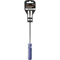 Blue Transparent Striped Slotted Screwdriver, 3/16" Tip, Round, Plastic Handle Cantin et fils