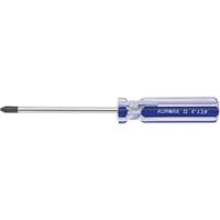 Tournevis Philips bleu transparent avec bandes, #2, Prise Plastique Cantin et fils