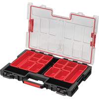Arx&reg; Large Organizer with Bins, 21" x 15" x 3", Black Cantin et fils