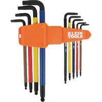 Jeu de cl&eacute; hex de style L extra longues et chromocod&eacute;es avec support, 9 mcx, Imp&eacute;rial Cantin et fils