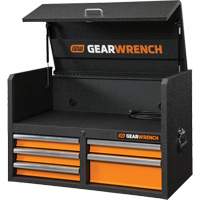 Coffre &agrave; outils de s&eacute;rie GSX, 36" la, 5 tiroirs, Noir/Orange Cantin et fils