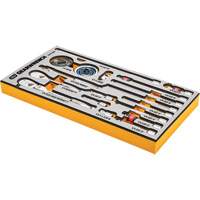 Jeu d'outils pour maître m&eacute;canicien MEGAMOD dans des plateaux en mousse modulaire de premi&egrave;re qualit&eacute; avec rangement d'outils, 1268 morcea Cantin et fils