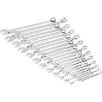 12-Point Long Pattern Combination Metric Wrench Set in Foam Storage Tray, Open-Ended, 24 Pieces, Metric Cantin et fils