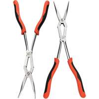 X2 Straight and Bent Long Nose Dual Material Plier Set, 2 Pieces Cantin et fils