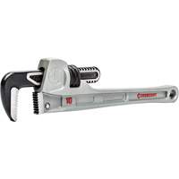 Slim Jaw Pipe Wrench, 1-9/10" Jaw Capacity, 10" Long, Powder Coated Finish, None Handle Cantin et fils