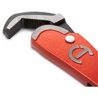 Self-Adjusting Steel Pipe Wrench, 2-1/2" Jaw Capacity, 16" Long, Powder Coated Finish, Non-Ergonomic Handle Cantin et fils