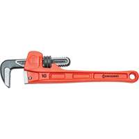 SLIM JAW Pipe Wrench, 1-9/10" Jaw Capacity, 10" Long, Powder Coated Finish, Non-Ergonomic Handle Cantin et fils