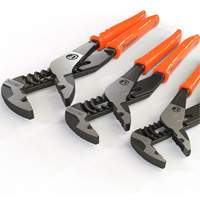 Z2 K9 Straight Jaw Dipped Handle Tongue & Groove Plier Set, 3 Pieces Cantin et fils