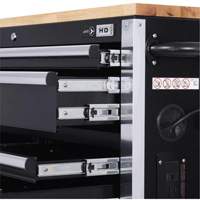 HDRC5212 HD Series Roller Cabinet, 12 Drawers, 51-1/4" W x 21" D x 40-3/10" H, Black Cantin et fils