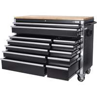 HDRC5212 HD Series Roller Cabinet, 12 Drawers, 51-1/4" W x 21" D x 40-3/10" H, Black Cantin et fils