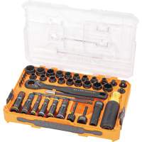 KNECT Complete Impact Pass Through & Flip Socket Set, 39 Pcs, Impact Cantin et fils