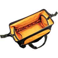 Sac &agrave; outils de 20" pour les professionnels, Nylon, 33 pochettes, Noir/Orange Cantin et fils