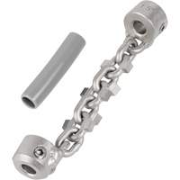 Chaîne de nettoyage de tuyaux de 1-1/4" - 1-1/2" pour c&acirc;ble de serpent &agrave; chaîne de 1/4" Cantin et fils