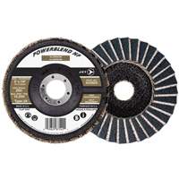 Disque &agrave; lamelles POWERBLEND NF, 5" x 7/8", Type 29, Grain Z60, Alumine de zirconium Cantin et fils