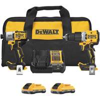 XR&reg; 2-Tool Hammer Drill/Impact Combo Kit with POWERPACK Batteries, 20 V Cantin et fils