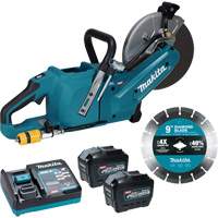 Tronçonneuse &agrave; meule &eacute;lectrique 40?V?max XGT sans balais avec trousse de batteries 8,0?Ah , 9", 40 V Cantin et fils