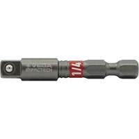 Impactech&reg; Impact Socket Adapter, 1/4" Drive Size, 1/4" Male Size, 2" L Cantin et fils