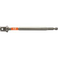 Impactech&reg; Impact Socket Adapter, 1/4" Drive Size, 1/2" Male Size, 6" L Cantin et fils