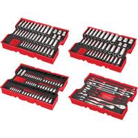 Metric & SAE Ratchet & Socket Set with Trays for PACKOUT Drawers, 242 Pcs, Impact, 1/4"/3/8"/1/2" Drive Size, Deep Cantin et fils