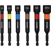 Power Nut Setters, 1/2"/5/16"/1/4"/3/8"/7/16"/9/16" Tip, 1/4" Drive, 4" L, Magnetic Cantin et fils