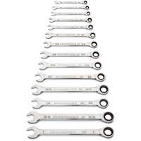 90-Tooth 12 Point SAE Wrench Set, Ratcheting Combination, 14 Pieces, Imperial Cantin et fils
