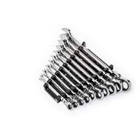90-Tooth 12 Point SAE Wrench Set, Flex Head/Ratcheting Combination, 10 Pieces, Imperial Cantin et fils