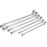 90-Tooth 12 Point Metric GearBox Double Ratcheting Wrench Set, Flex Head, 6 Pieces, Metric Cantin et fils