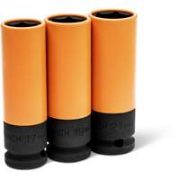 Metric High-Strength Wheel Protector Socket Set, 3 Pcs, Impact, 1/2" Drive Size, Deep Cantin et fils