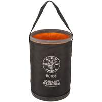 Straight Utility Bucket, 17" L x 12" W x 4" H, Nylon, Black/Grey/Orange Cantin et fils