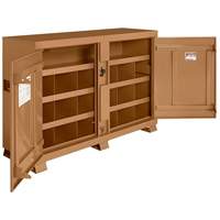 Armoire &agrave; bacs mod&egrave;le 129 avec cadenas, Acier, 48 pi³, Havane Cantin et fils