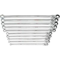 120XP Universal Spline XL Flex Head GearBox Wrench Set, Ratcheting Box, 10 Pieces, Imperial Cantin et fils