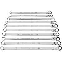 120XP Universal Spline XL Flex Head GearBox Wrench Set, Ratcheting Box, 10 Pieces, Imperial Cantin et fils