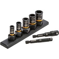 SAE Bolt Biter Extraction Socket Set, 7 Pcs, Impact, 1/4"/3/8" Drive Size Cantin et fils