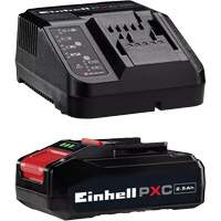 PXC Battery & Charger Starter Kit, Lithium-Ion, 18 V, 2.5 Ah Cantin et fils