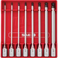 Long SAE Bit Socket Set, Hex Ball, 3/8" Drive, 8 Pcs Cantin et fils