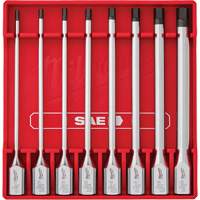 Long SAE Bit Socket Set, Hex, 3/8" Drive, 8 Pcs Cantin et fils