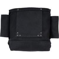 Phantom Collection Nut & Bolt Bag with 2 Sleeves, Canvas, 3 Pockets, Black Cantin et fils