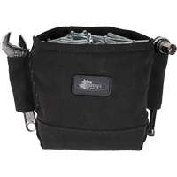 Phantom Collection Nut & Bolt Bag with 2 Sleeves, Canvas, 3 Pockets, Black Cantin et fils