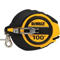 Closed Case Long Tape Measure, 100', Imperial Graduations Cantin et fils