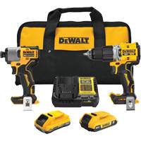 XR Brushless Cordless Premium Drill Driver Kit with 4 Ah POWERSTACK Battery and 2 Ah Battery, 20 V Cantin et fils